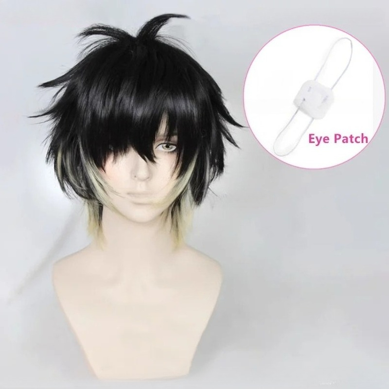 Eye Mask Heated - Anime Towa synthétique hommes court noir