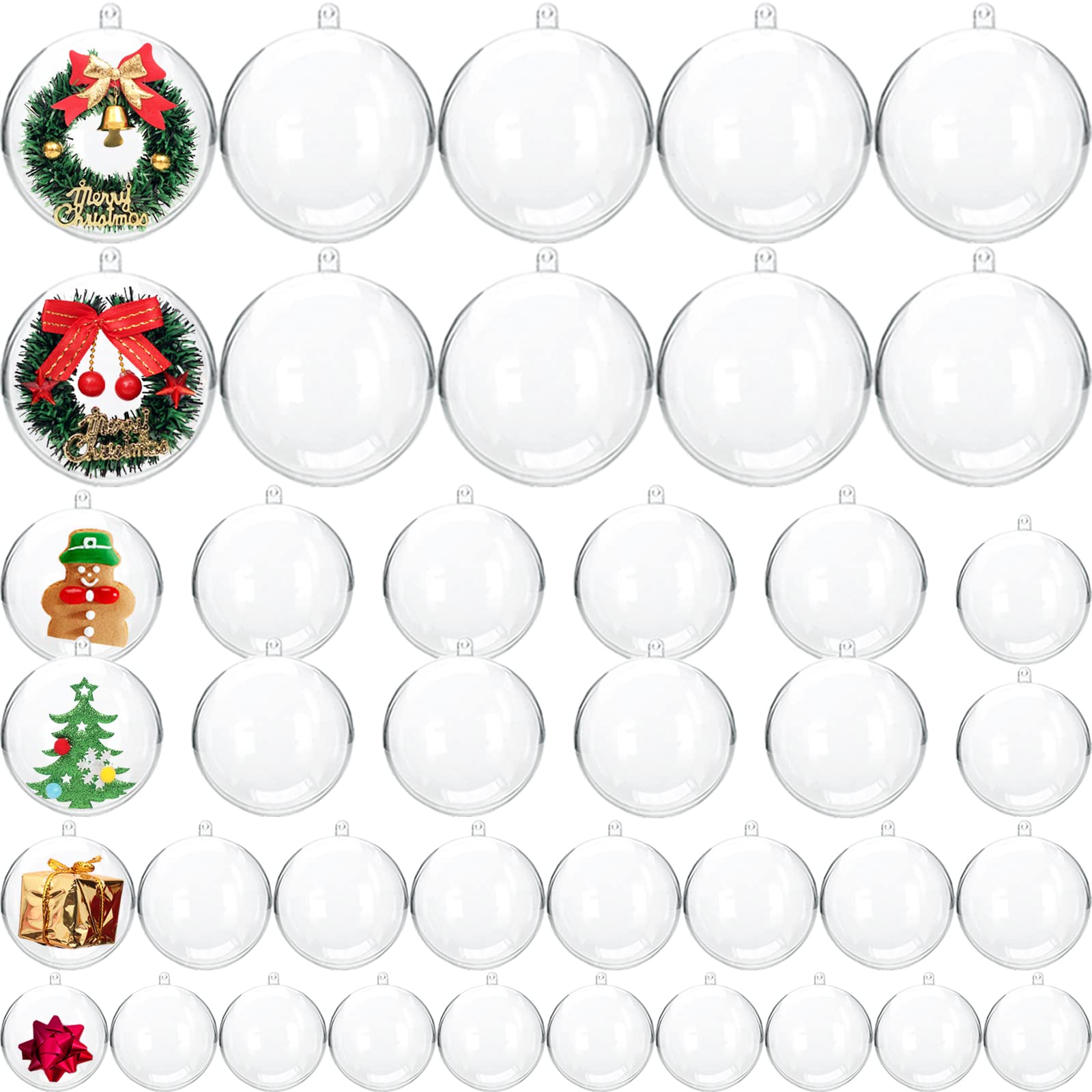 Bath Bomb Mold - Ornements en plastique transparent Ik, boule
