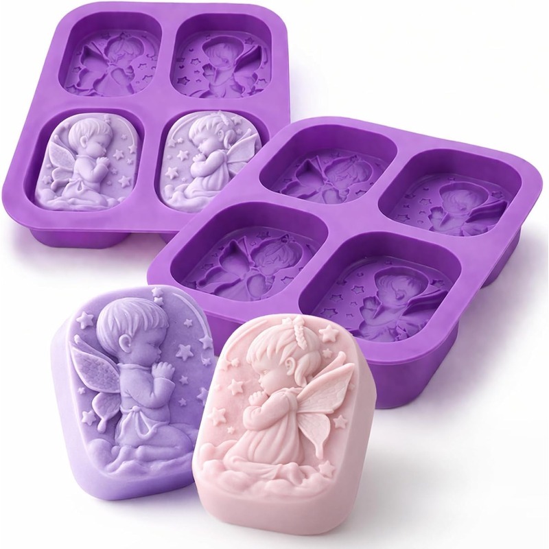 Bath Bomb Mold - Moule en silicone Ange pour la