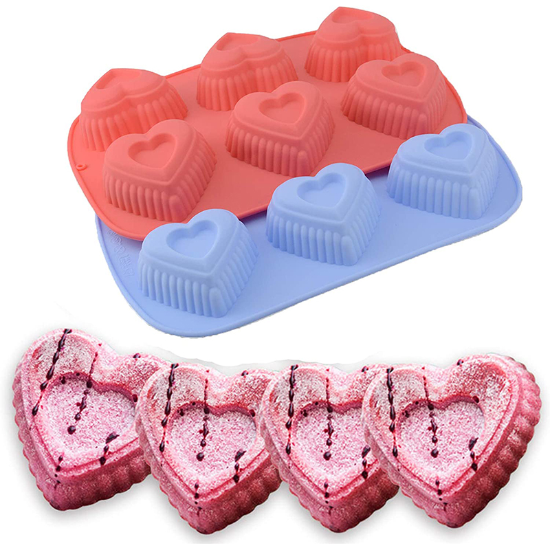 Bath Bomb Mold - Moules en forme de cœur pour