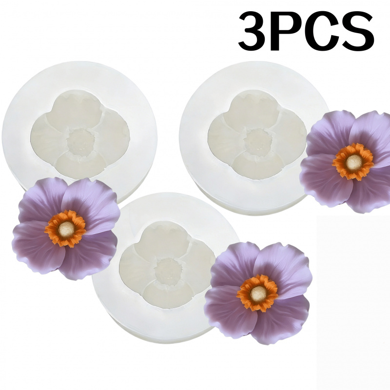 Moule en silicone 3 fleurs, bo - Bath Bomb Mold avis et prix