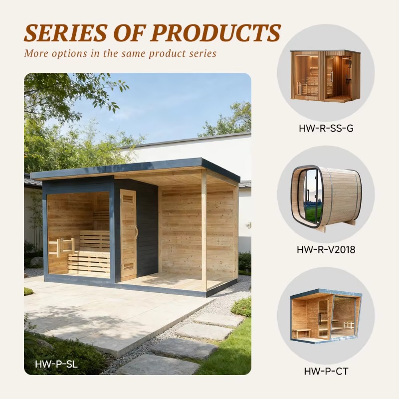 Cabine de sauna en bois avec b - Spa Wellness Resorts avis et prix
