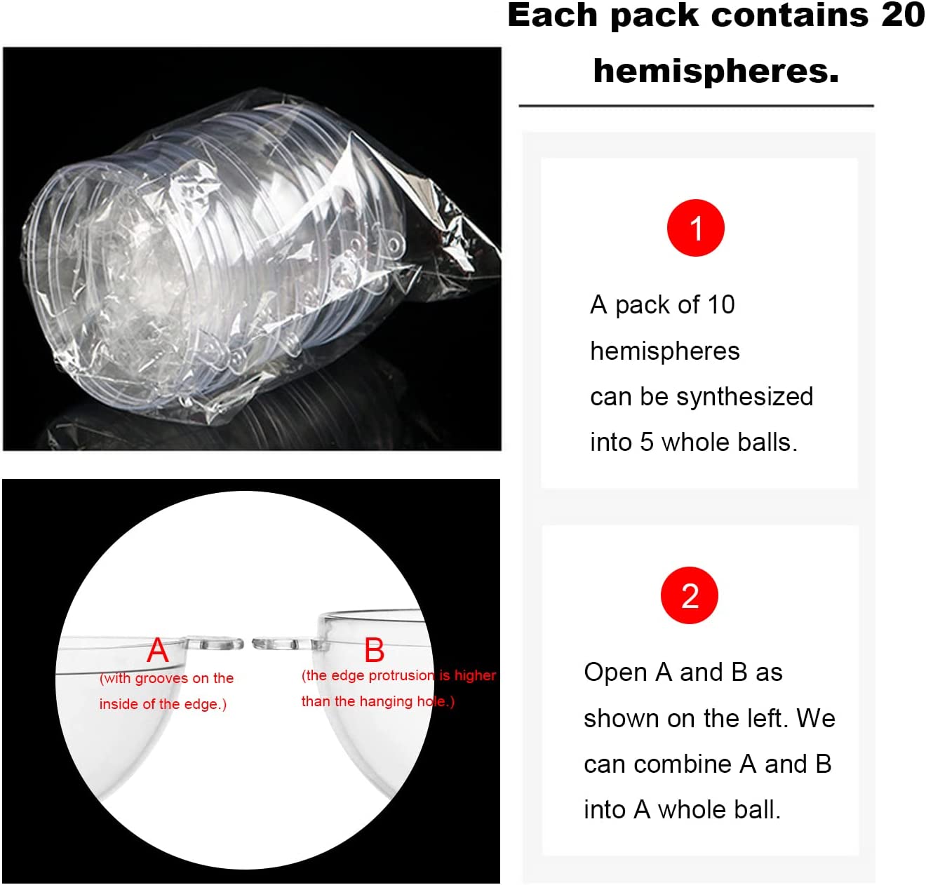 Ornements en plastique transpa - Bath Bomb Mold avis et prix
