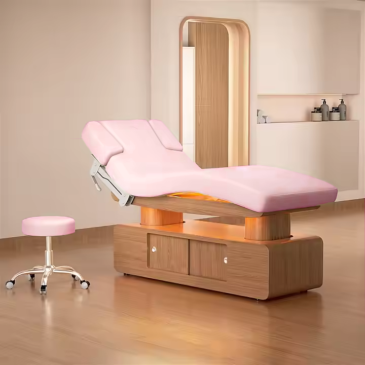 Lit de beauté rose de luxe à 3 - Wellness Spa And Salon avis et prix